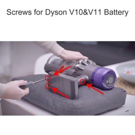 Battery Screws Compatible with Dyson V6 V7 V8 V10 V11 Vacuum Cleaner, Fit for Dyson SV09 SV10 SV11 SV12 SV14 Power Pack/Battery Installation Screws (9)