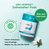Unscented Dishwasher Pods by AspenClean, Dye-Free, Zero Plastic, EWG Verified™,