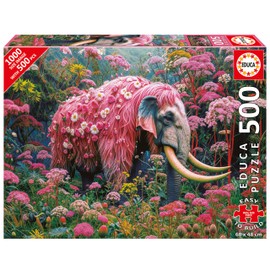 Educa - Puzzle 500 Pieces for Adults | Floral Elephant, Size 48 x 34 cm, from 11 Years (20228)