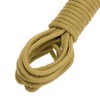 MECCANIXITY Polypropylene Rope Braid Cord 15M/49.2ft 3/16" 4mm Brown for