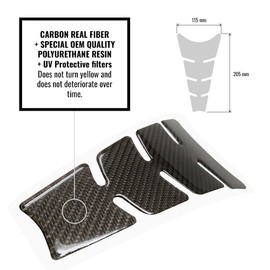 3D Tank Protection for Motorcycle, Slim, Real Carbon Fiber