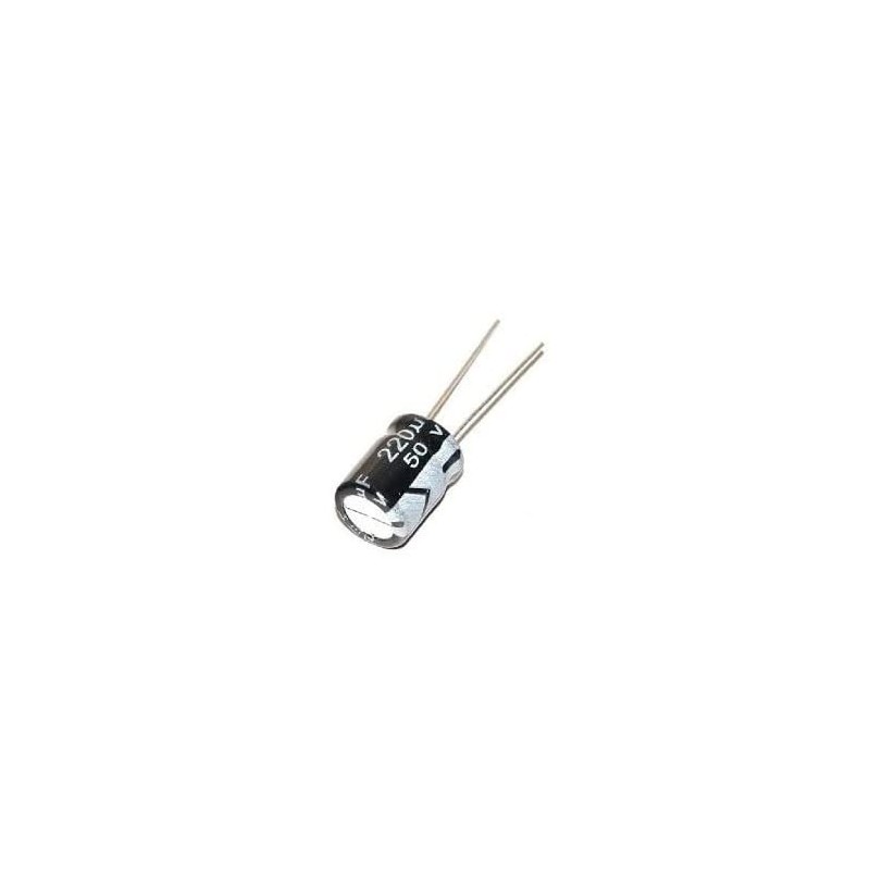 10 Piezas, capacitor electrolítico, 50 Volts, condensador, electrónica, valor a