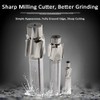 End Mill Cutter Drill Milling Bits, Akozon Countersink End Mill