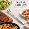 24 cm Stainless Steel Kitchen Tongs – 304 Steel Cooking