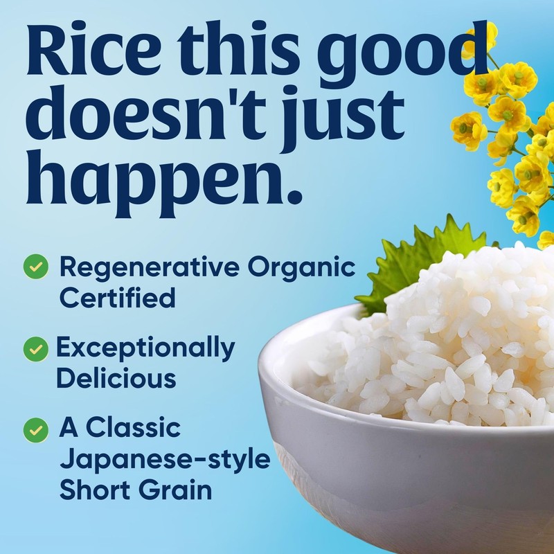 Lundberg Lundberg Sushi Rice 6-Pack C Sticky White Short-Grain, Regenerative