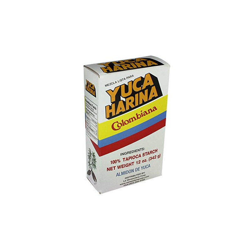 Yuca Harina Colombiana (Typical Colombian Yucca Bread, 1 Pack 12oz)