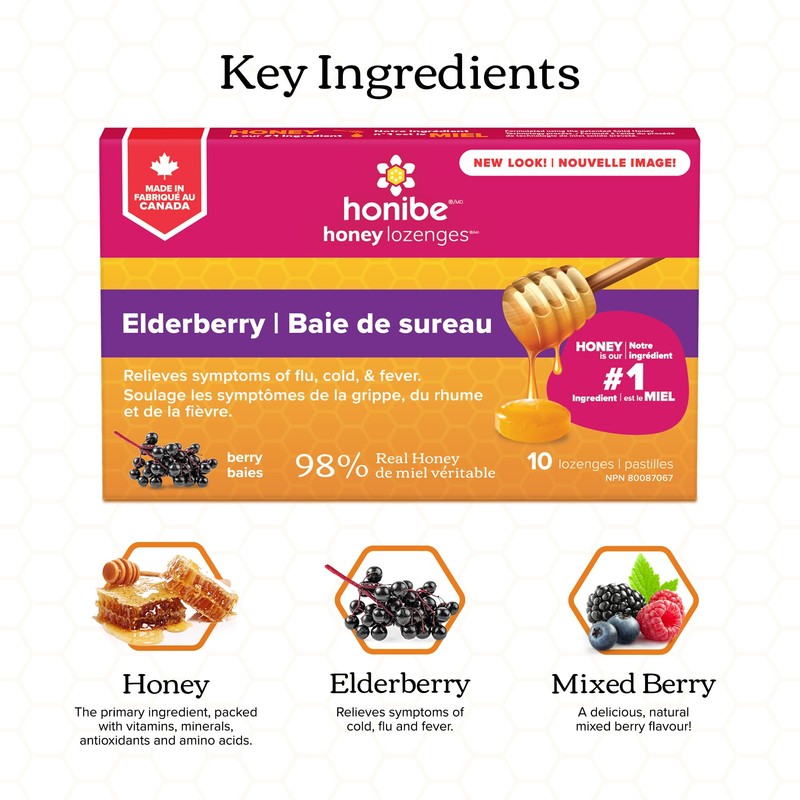 Honibe 100% Pure Honey Lozenges | Made in Canada |