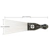 Pack of 3 Metal Hair Pick Combs Afro Pick Comb