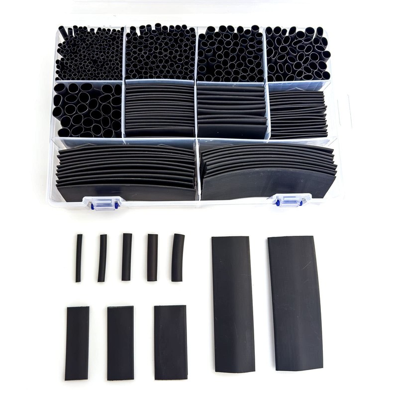 ALEKOR 10 Sizes 505 Pieces Large Adhesive Heat Shrink Tubing