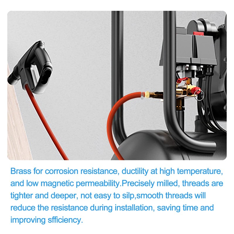 ERGAOBOY 5pcs 12mm OD Barb to 3/8" BSP Male Brass