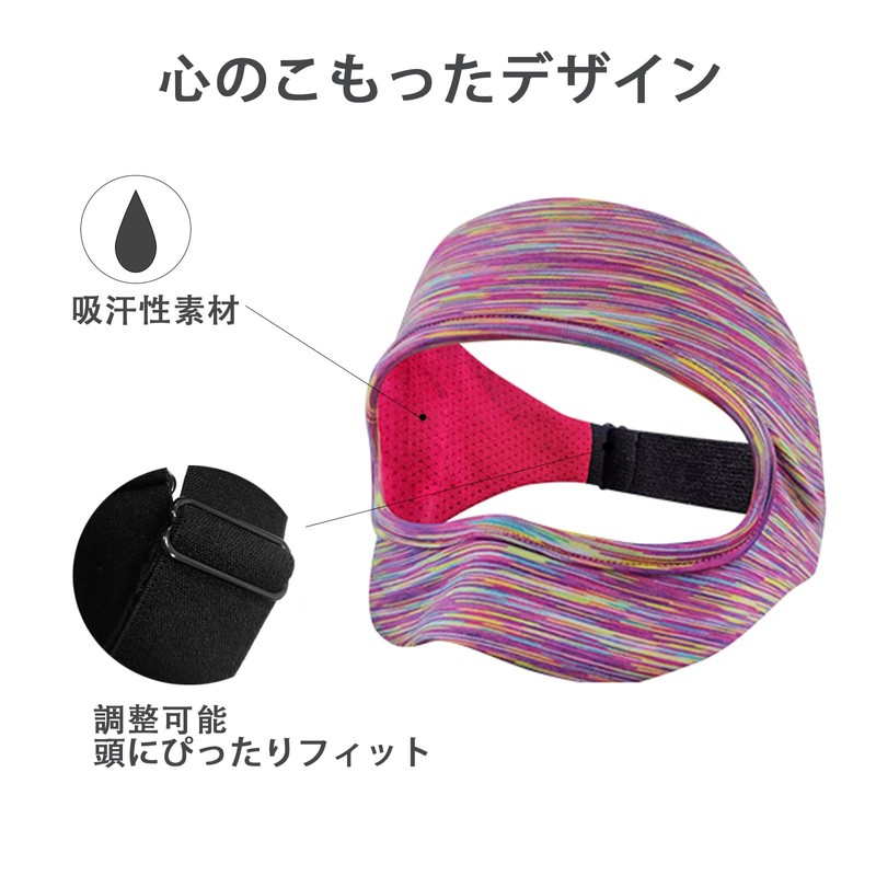 YipuVR 2 PCS VR Sweat Mask, Adjustable Surface Cover Universal