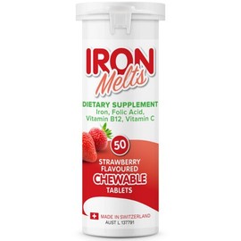 Melts Iron Melts 50 Chewable Tablets