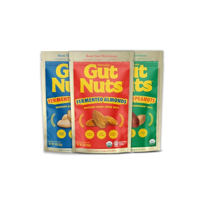 Gut Nuts - Fermented and Sprouted "Sourdough" Almonds, Cashews, Peanuts