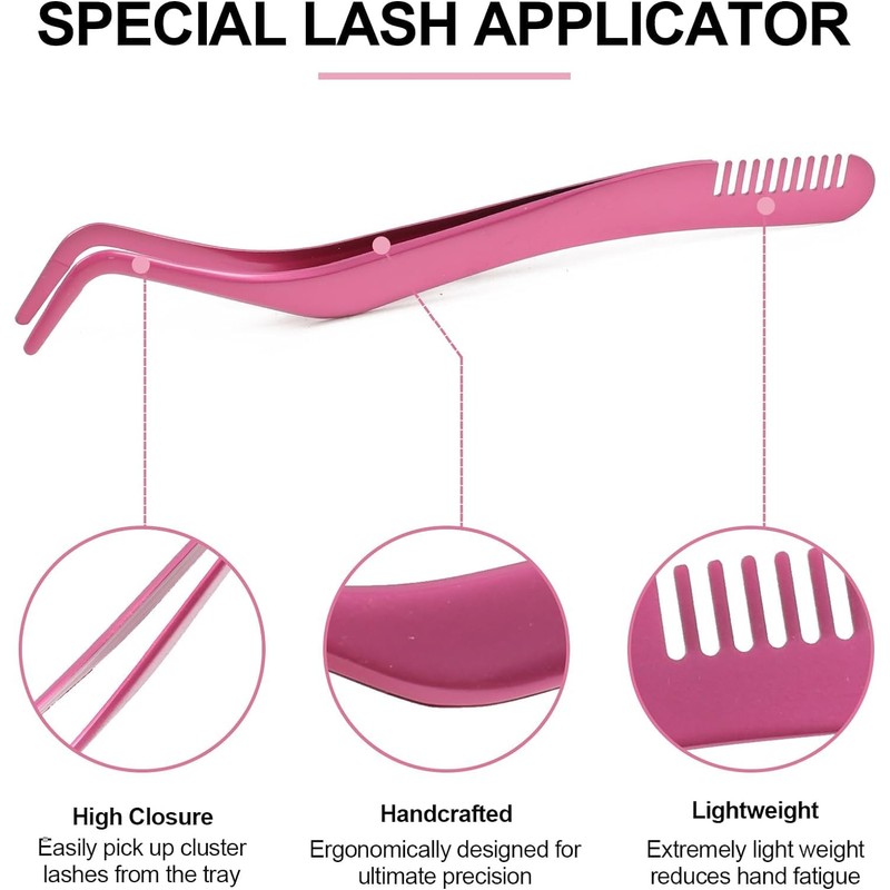 Cluster Lashes Individual Eyelashes, Wide Handle, D-Curl, DIY Single, Soft