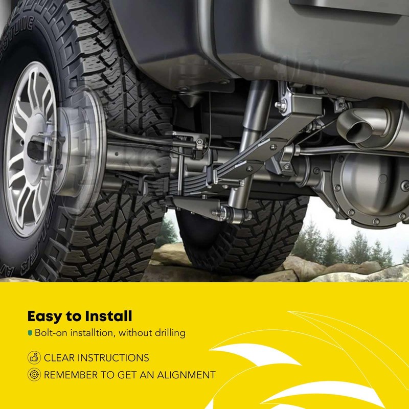 YHTAUTO 2 Inch Front & Rear Leveling Lift Fit Jeep