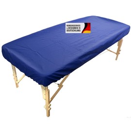 Promafit® Ayurvedic Lounger Cover - Water & Oil Resistant Polyurethane Protective Cover with Elastic Band - Ideal for Massages & Ayurvedic Therapies (Blue)