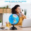 KISEER 8 Inch World Globe with Stand Rotating Earth Spinning