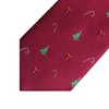 Hisdern Men’s Christmas Tie, Woven Party Tie and Hanky Set