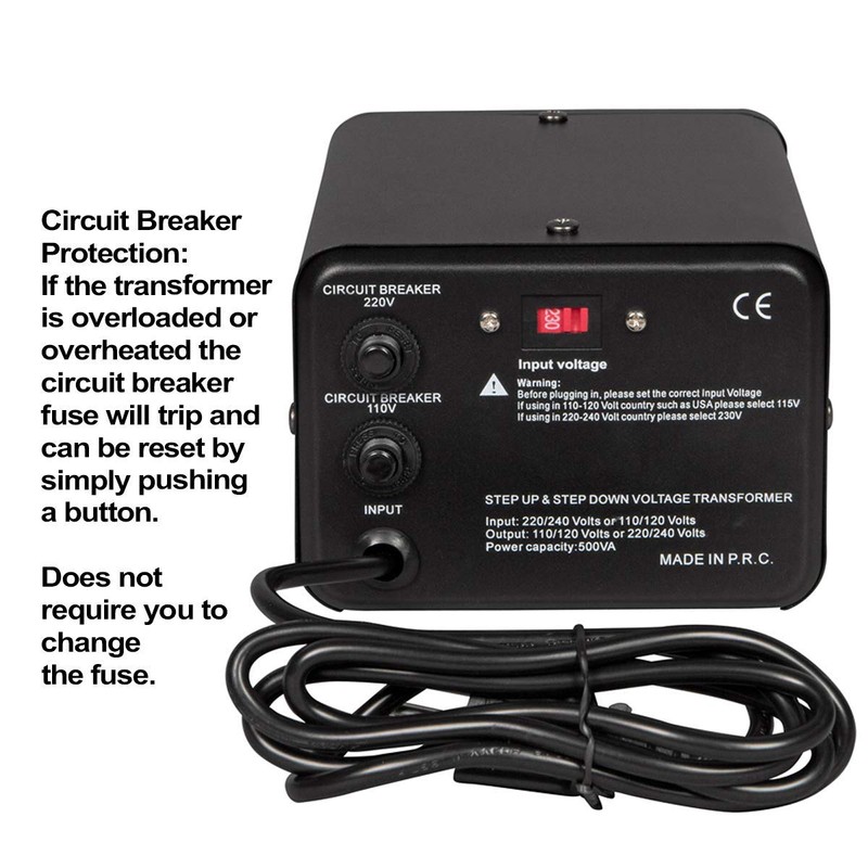 Dynastar Step Up & Step Down Voltage Converter and Transformer,