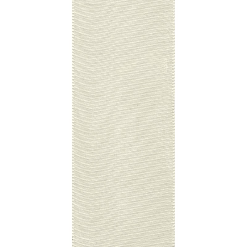 Berwick Offray 2.25" Wide Double Face Satin Ribbon, Antique White