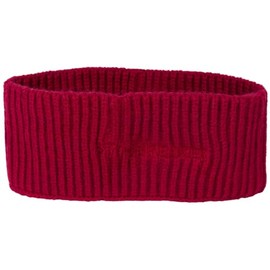 styleBREAKER 04026068 Women's Knitted Headband with Ribbed Pattern, Logo Stick, Warm Winter Headband, Colour: Bordeaux Red