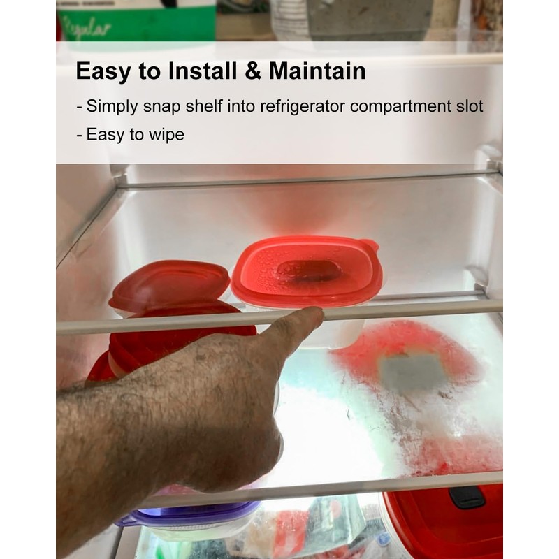 W11130200 Freezer Glass Shelf, Refrigerator Shelf 17.5 X 13 inch