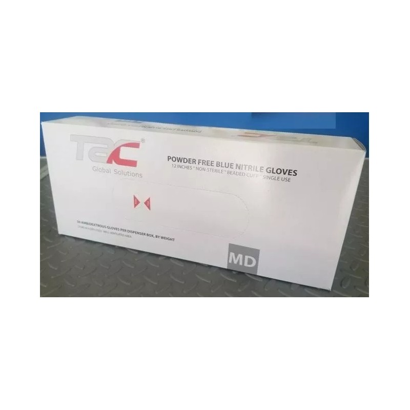 TAC Global Solutions Guante Nitrilo Tac Máxima Resistencia -8mil Grosor-medianos