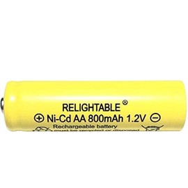 RELIGHTABLE AA Size NiCd AA 800mAh 1.2V Rechargeable Batteries for Solar Lamp Solar Light (12-PCS AA 800mAh)