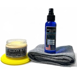 Marble & Granite Cleaner and Polish Kit – Enhances Dark Countertops | 4in1 Set Stone-Safe Care and Streak Free Shine for Black Marble, Granite, Quartz, Quartzite, Soapstone and Natural Stone Surfaces