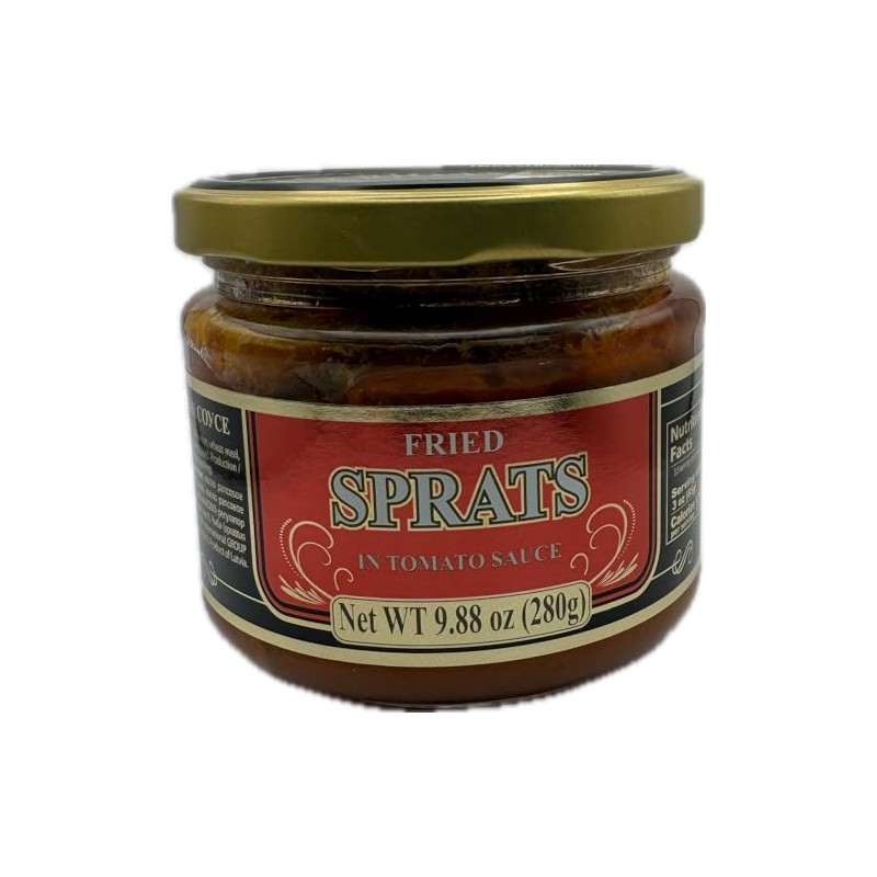 Riga Gold Fried Sprats in Tomato Sauce JAR 280gr (Pack