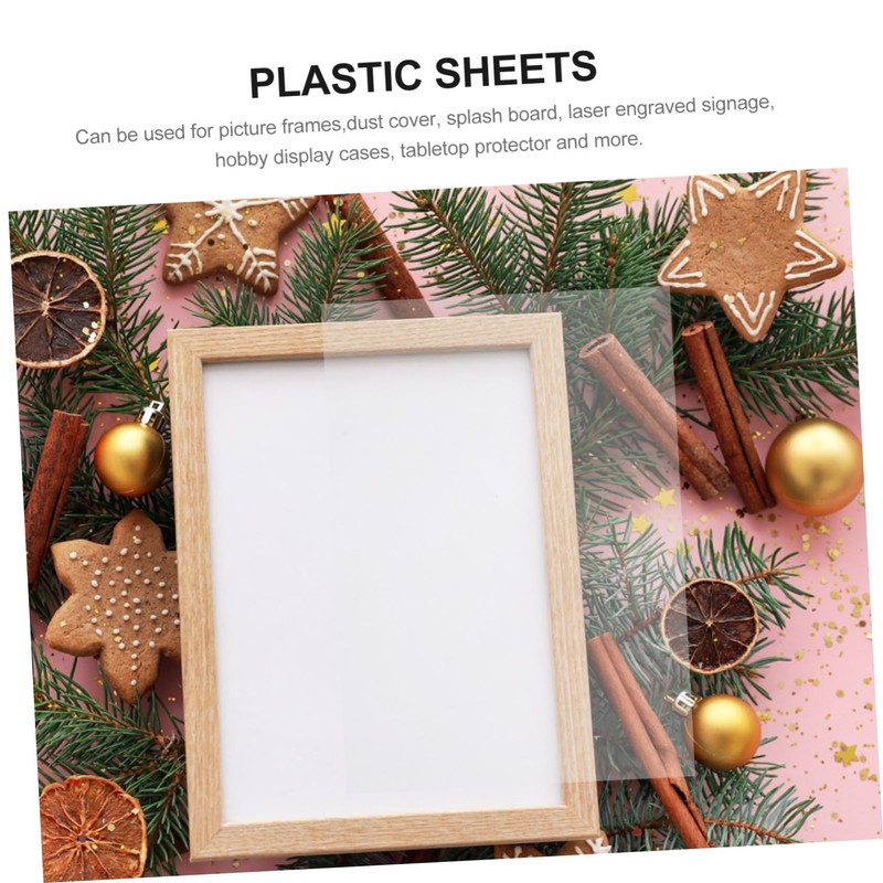 CHILDWEET Thick Sheets Pack PVC Plastic Sheets for Frame Inserts