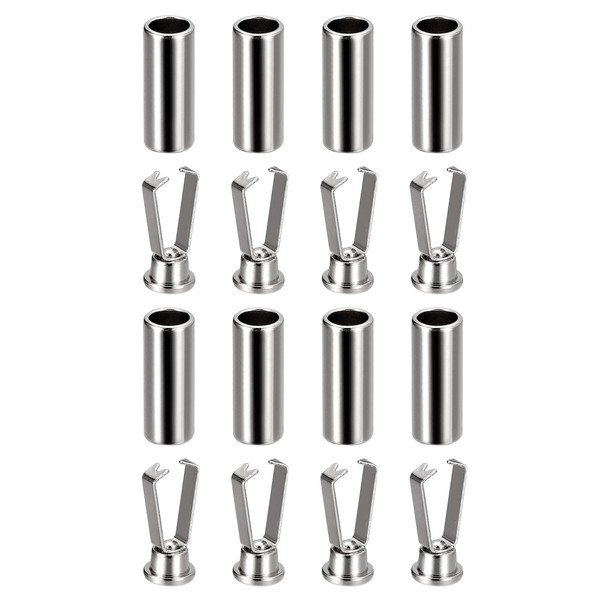 uxcell Shoelace Tips, 8pcs - Alloy Shoe Lace Ends Tips,