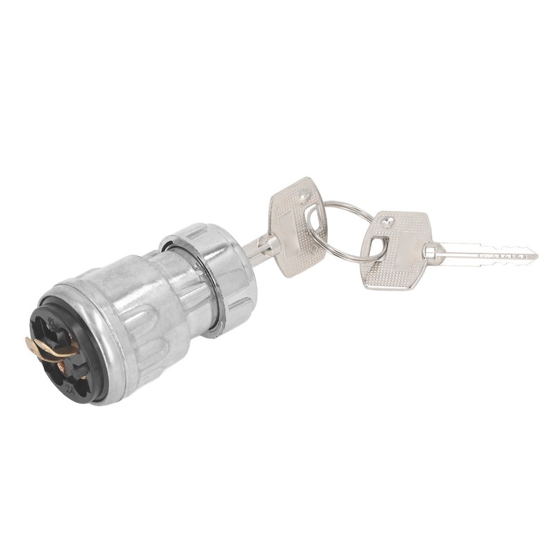 Universal Key Ignition Switch Stainless Steel Cross 2 Gears Key