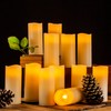 Enpornk Flameless Candles Flickering LED Candles Set of 12 (D:2.2"