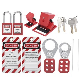 Lockout Tagout Kit, Practical Multifunctional Electrical Lockout Locks for Lock Out Tag Out Stations