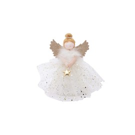 CGB Giftware | Christmas Light Up Angel Tree Topper - Gold | Joy To The World Range | Angel | Christmas | Festive | Xmas | Tree Decoration | GB05940