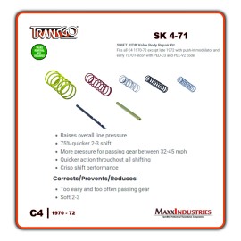 TransGo C4 Transmission Valve Body Shift Kit 1970-72 Transgo SK 4-71 (SK 4-71)