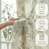 jinchan Linen Floral Curtains for Living Room, 84 Inches Long