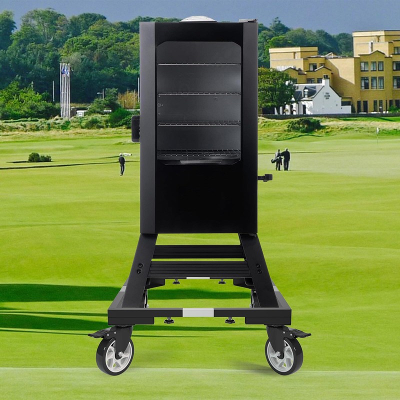 I'Ezonk 5 Inch Casters Wheels All Steel Smoker Stand，Electric Smoker&Vertical