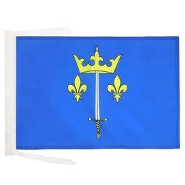 Joan of Arc Flag 18'' x 12'' cords - The Maid of Orléans - Jeanne d'Arc SMALL flags 30 x 45cm - Banner 18x12 in - AZ FLAG