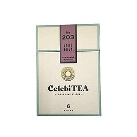 Tea Sticks CelebiTEA Cerevity Box of 6 Flavored Tea btea (Earl Grey)