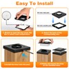4x4 Solar Post Cap Lights,13 Lighting Modes 8 LED Post