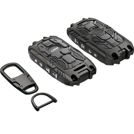 Heavy Duty Zinc Alloy Key Fob Cover, Accessories, Key Fob Case, Keychain Compatible with 2019 2020 2021 2022 2023 2024 2025 Mazda 3 6 CX-30 CX-5 CX-9 CX-50