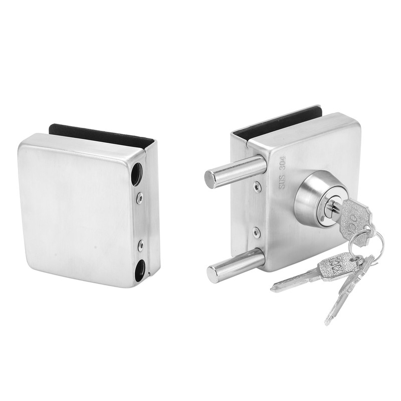 2PCS Push Sliding Gate Lock Corrosion Resistant Antioxidant Stainless Steel