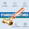 AquaNeurk Copper Water Hammer Arrestor, 1/2 Inch Push-Fit Tee Hammer