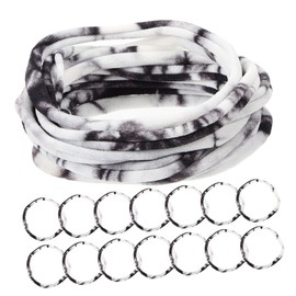 FOMIYES 20pcs Wide Elastic Hair Ties Thick Nylon Ponytail Holders for Women and Men Comfortable No-slip Design for Daily Use Parties All Hair Types