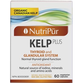 Nutripur Organic KelpPlus, Iodine Supplement, 60 vegetarian capsules