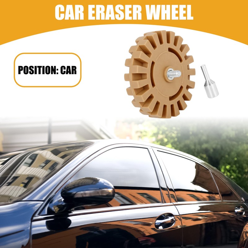 Partuto 1 Pc 4" Universal Car Eraser Wheel Thickness 20mm