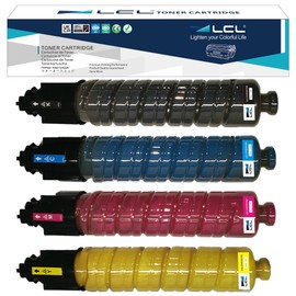LCL Compatible SP C430A C430DN C440DN High Yield Toner Cartridge Replacement for Ricoh SP C430 C430A 821105 821108 821107 821106 SP C440DN C430DN C430 C431DN C441DN Printer (4-Pack KCMY)