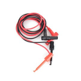 1 Pair Multimeter Measuring Cable Banana Plug for Testing Hook Clamp Probe Cable Measurement for Multimeter Banana Plugs Diameter 4 mm Test Hook Size 60 mm Length 1 m